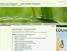 Tablet Screenshot of heilkunde-ratgeber.com